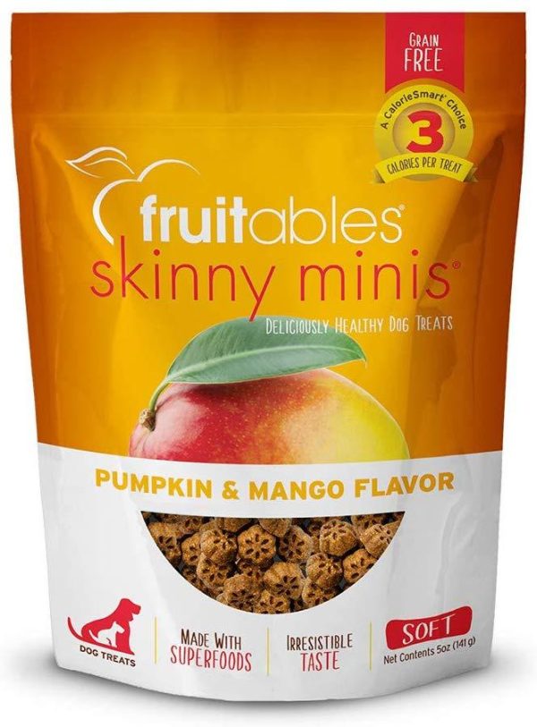 Fruitables Chewy Skinny Minis Pumpkin Mango Flavor Dog Treats Online Hot Sale