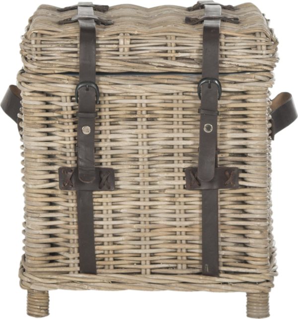 Safavieh Kacia Wicker Side Trunk Natural Discount