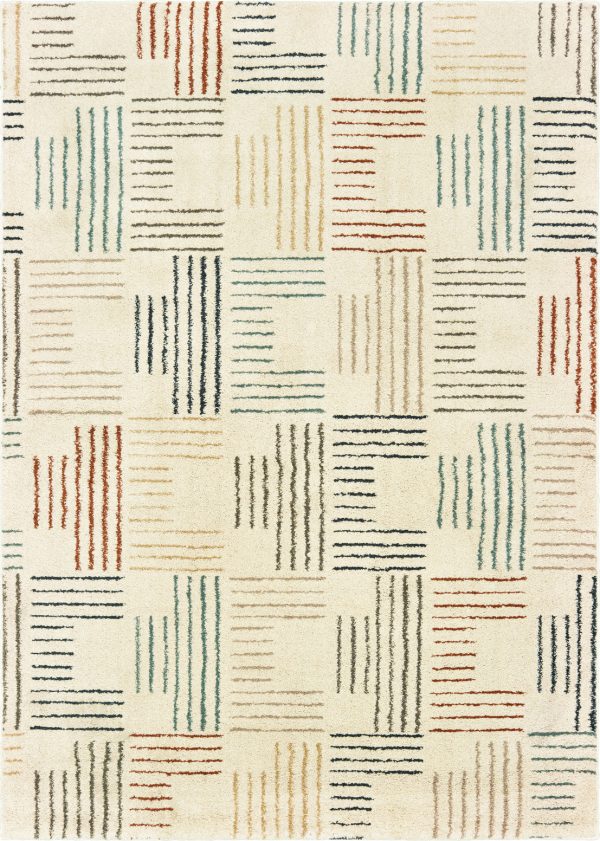 Oriental Weavers Carson 9663A Ivory Multi Area Rug For Sale