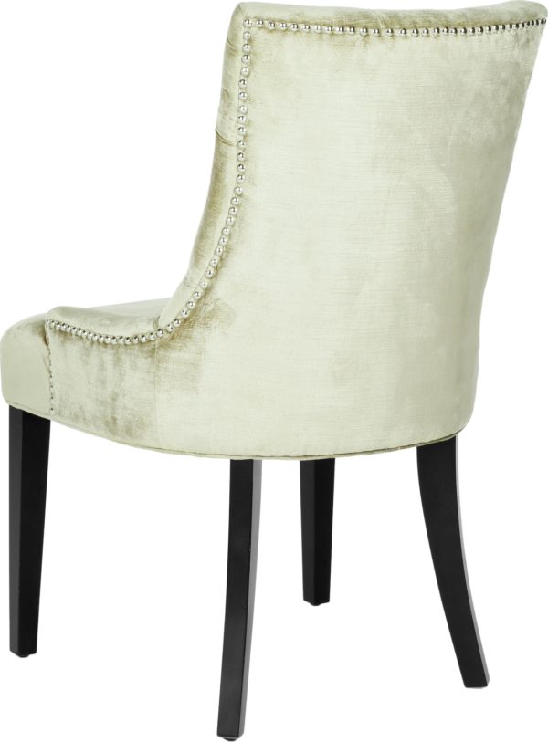 Safavieh Abby Tufted Side Chairs (SET Of 2)-Silver Nail Heads Antique Sage and Espresso Online