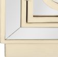 Safavieh Kaia 2 Door Chest Antique Beige and Nickel Mirror on Sale