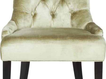 Safavieh Abby Tufted Side Chairs (SET Of 2)-Silver Nail Heads Antique Sage and Espresso Online