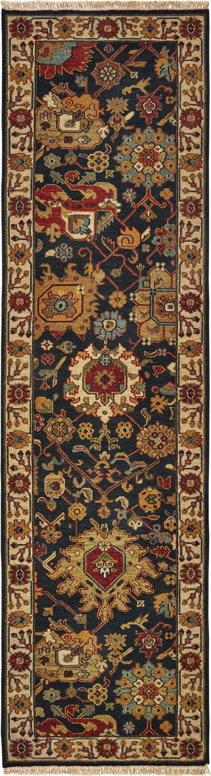 Tommy Bahama Angora 12302 Black Ivory Area Rug Online now