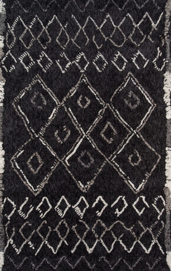 Momeni Margaux MGX-3 Black Area Rug For Sale