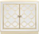 Safavieh Kaia 2 Door Chest Antique Beige and Nickel Mirror on Sale