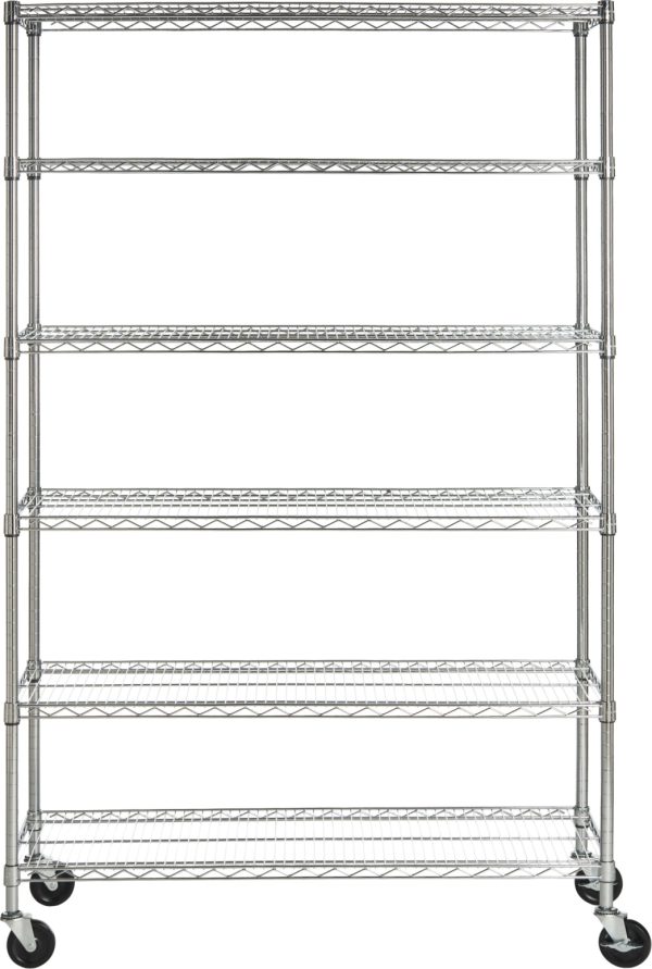 Safavieh Juliet 6 Tier Heavy Duty Chrome Wire Shelve Supply