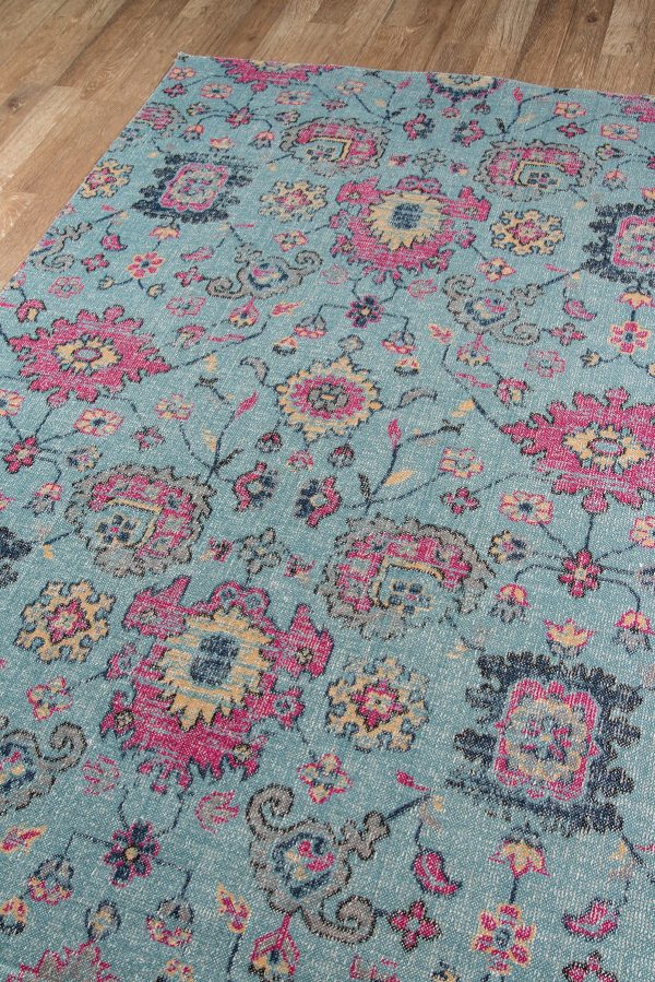 Momeni Jewel JW-01 Blue Area Rug For Sale