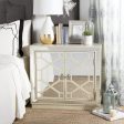 Safavieh Juniper 2 Door Chest Antique Beige and Nickel Mirror Online