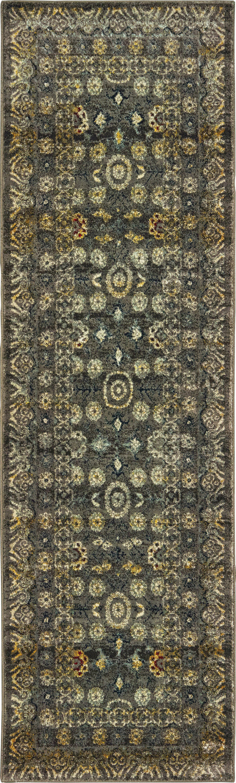 Oriental Weavers Mantra 507N7 Grey Gold Area Rug Online Hot Sale