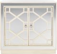 Safavieh Juniper 2 Door Chest Antique Beige and Nickel Mirror Online