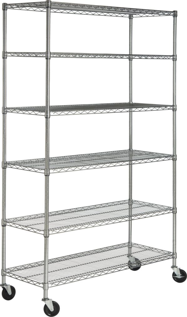 Safavieh Juliet 6 Tier Heavy Duty Chrome Wire Shelve Supply