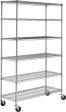 Safavieh Juliet 6 Tier Heavy Duty Chrome Wire Shelve Supply