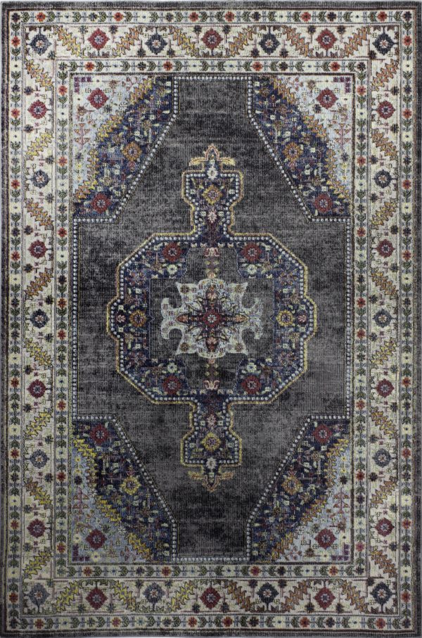 Bashian Charleston C186-R101 Grey Area Rug Fashion