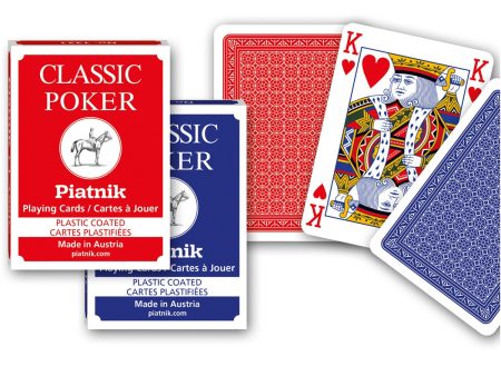 Classic Poker Single Deck (supplied as either blue or red) Online Sale